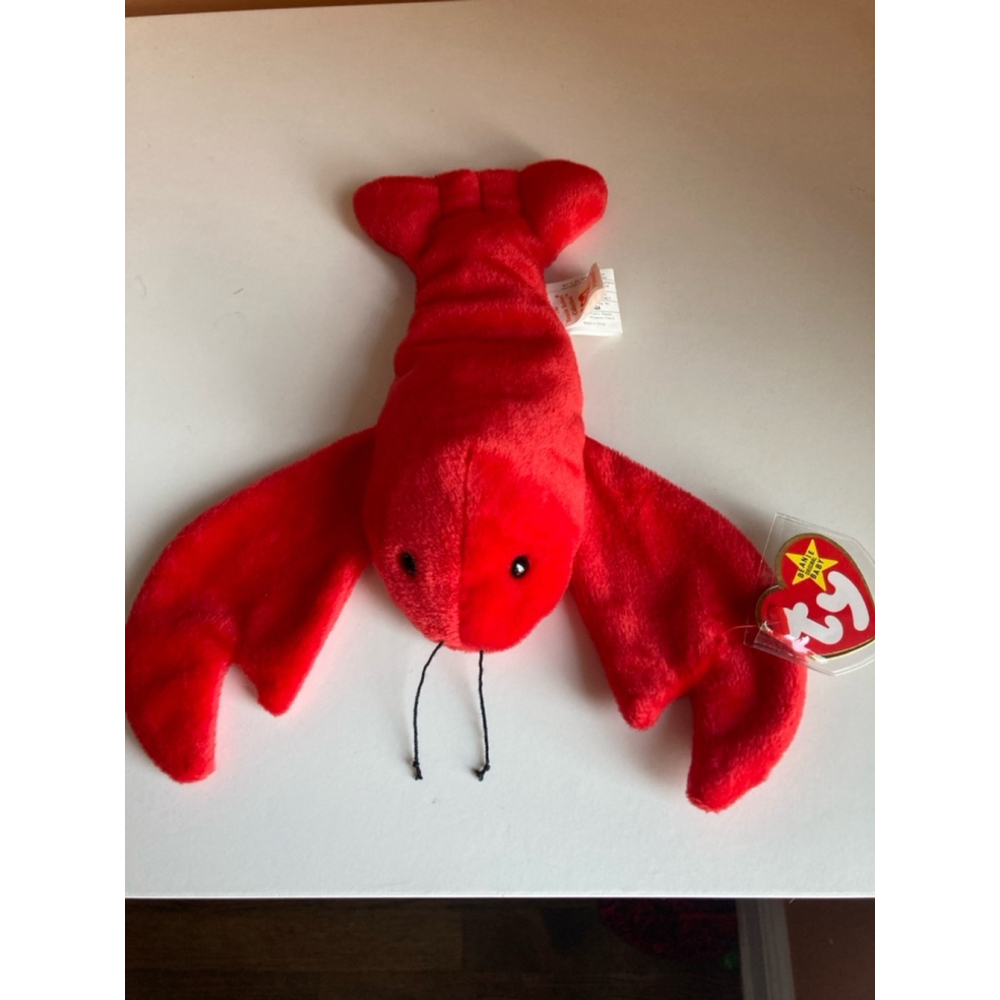 Ty Beanie Babies Pinchers Lobster Plush Toy Red
